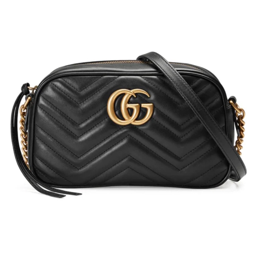 𝅺GUCCI GG Marmont small matelassé shoulder bag brand new in retail box and bag!